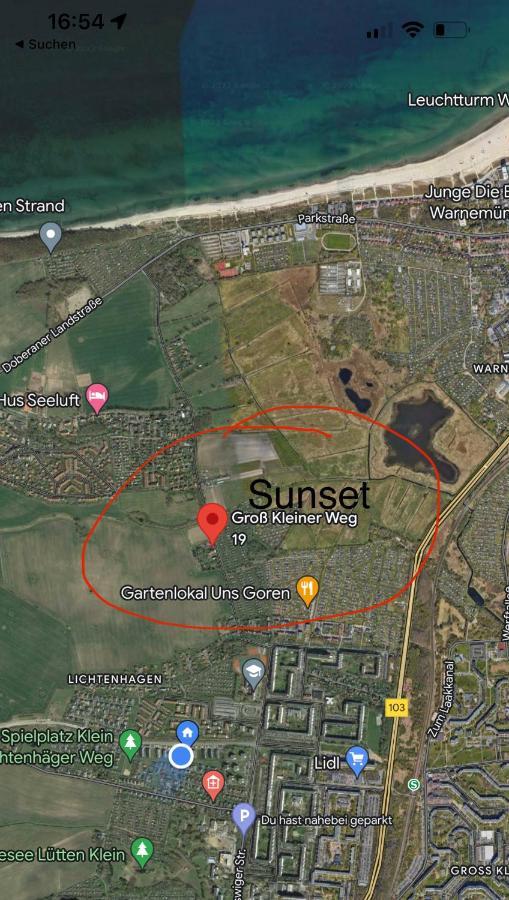 רוסטוק Ferienwohnung Sunset Bei Warnemuende מראה חיצוני תמונה
